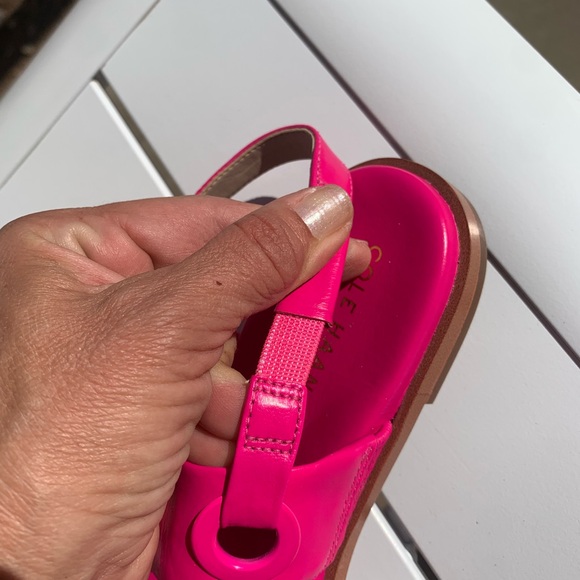 New Cole Hann Grandseries hot pink leather sandals size 6B - Picture 15 of 16